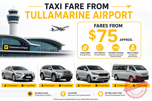 Taxi Fare From Tullamarine Airport